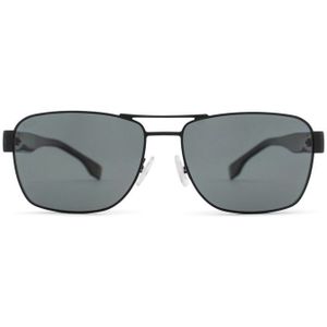 Hugo Boss 1441/S 807 M9 60 - rechthoek zonnebrillen, mannen, zwart, polariserend