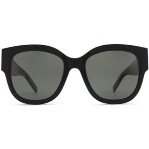 Saint Laurent SL M95/F 005 56 - vierkant zonnebrillen, vrouwen, zwart, polariserend