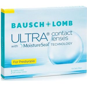 Bausch + Lomb Ultra for Presbyopia (3 lenzen) - dag- en nachtlenzen, multifocale, Samfilcon A