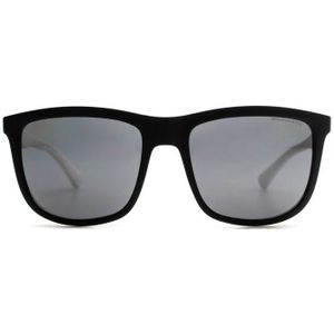 Armani Exchange 0Ax4093S 8078Z3 56 - vierkant zonnebrillen, unisex, zwart, polariserend spiegelend