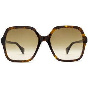 Gucci Gg1072S 002 56 - vierkant zonnebrillen, vrouwen, bruin