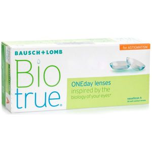 Biotrue ONEday for Astigmatism (30 lenzen) - daglenzen, torisch sport, Nesofilcon A