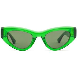 Bottega Veneta Bv1142S 004 49 - cat eye zonnebrillen, vrouwen, groen