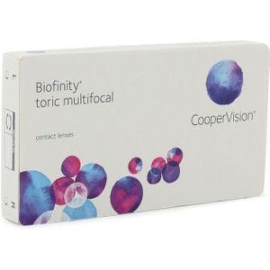 Biofinity Toric Multifocal CooperVision (3 lenzen) - dag- en nachtlenzen, torisch silicone hydrogel bifocale, Comfilcon A