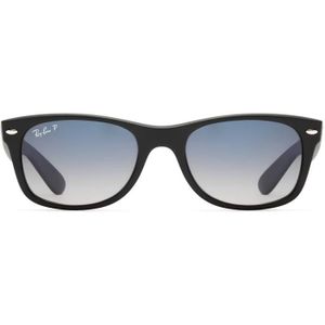 Ray-Ban New Wayfarer Rb2132 601S78 - vierkant zonnebrillen, unisex, zwart, polariserend