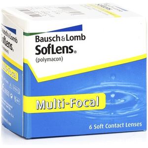 Bausch & Lomb - SofLens Multi-Focal - Maandlenzen - 6 Lenzen - Bifocale - Polymacon B