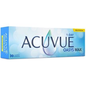 Acuvue Oasys Max 1-Day Multifocal (30 lenzen) - daglenzen, silicone hydrogel bifocale sport, Senofilcon A