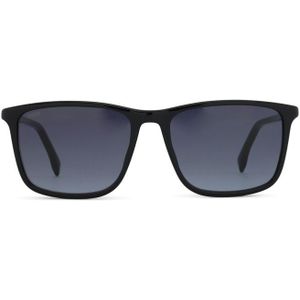 Hugo Boss 1434/S 807 9O 56 - rechthoek zonnebrillen, mannen, zwart
