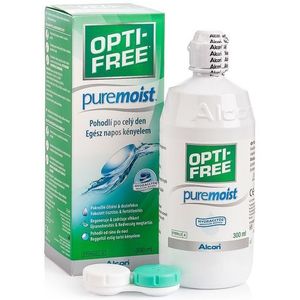 Opti-Free PureMoist 300 ml met lenzendoosje - lenzenvloeistof