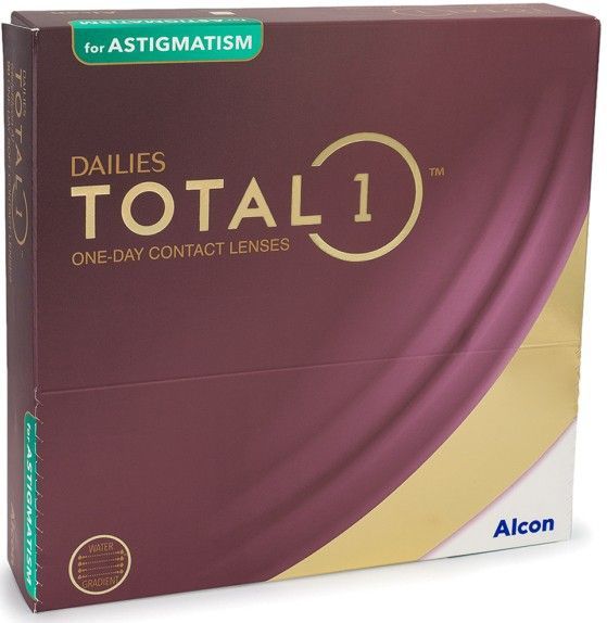 Alcon - DAILIES Total 1 for Astigmatism - Daglenzen - 90 Lenzen - Torisch Silicone Hydrogel