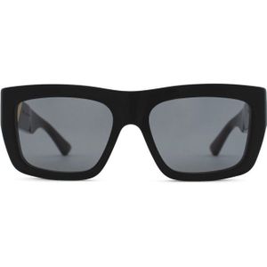 Bottega Veneta Bv1178S 001 57 - rechthoek zonnebrillen, unisex, zwart