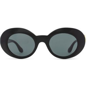 Lanvin Ronde zonnebril zwart-goud casual uitstraling Accessoires Zonnebrillen Ronde zonnebrillen