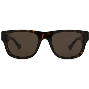 Gucci Gg1427S 003 53 - rechthoek zonnebrillen, vrouwen, bruin