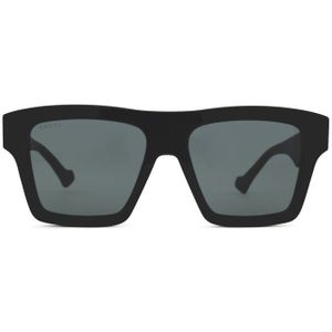 Gucci Gg0962S 009 55 - vierkant zonnebrillen, unisex, zwart