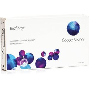 -3.25 - Biofinity® - 3 pack - Maandlenzen - BC 8.60 - Contactlenzen