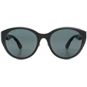 Gucci Gg0814Sk 001 56 - rond zonnebrillen, vrouwen, zwart