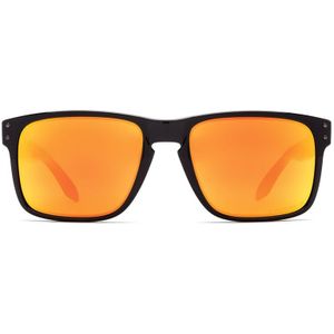 Oakley Holbrook OO 9102 F1 55 - vierkant zonnebrillen, mannen, zwart, polariserend