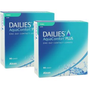 Dailies AquaComfort Plus Toric (180 lenzen) - daglenzen, torisch sport, Nelfilcon A