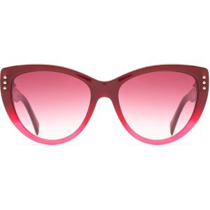 Moschino Mos018/S C9A/3X 56 - cat eye zonnebrillen, vrouwen, rood