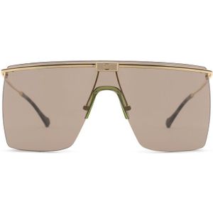 Gucci Gg1096S 002 99 - rechthoek zonnebrillen, mannen, goud