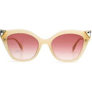 Fendi FF 0357/G/S 40G/3X 52 - cat eye zonnebrillen, vrouwen, beige