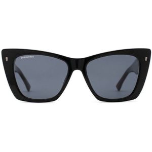 Dsquared2 Icon 0006/S 807 IR 53 - cat eye zonnebrillen, vrouwen, zwart