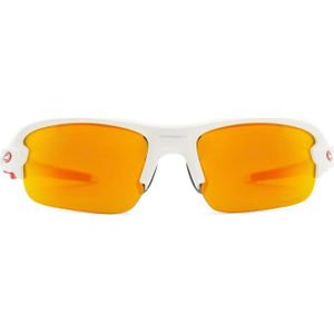 Oakley Flak XXS OJ 9008 09 58 - rechthoek zonnebrillen, kinderen, wit, spiegelend