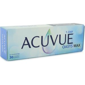 Acuvue Oasys Max 1-Day (30 lenzen) - daglenzen, silicone hydrogel sferische en asferische sport, Senofilcon A