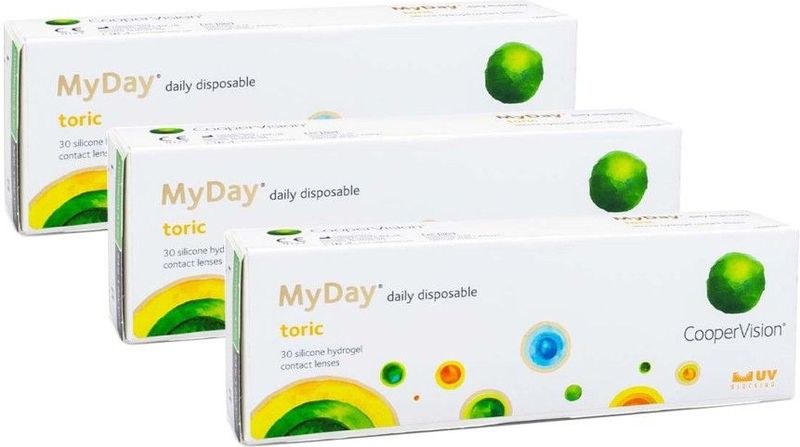MyDay - Toric - Daglenzen - Siliconen-Hydrogel - 30 Stuks