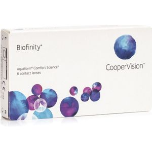 +4.00 - Biofinity® - 6 pack - Maandlenzen - BC 8.60 - Contactlenzen