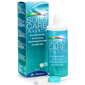 Solocare Aqua 360 ml met lenzendoosje - lenzenvloeistof