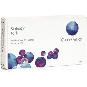 Biofinity Toric (6 lenzen) - dag- en nachtlenzen, torisch silicone hydrogel, Comfilcon A
