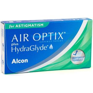 Air Optix plus Hydraglyde for Astigmatism (6 lenzen) - maandlenzen, torisch silicone hydrogel, Lotrafilcon B
