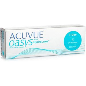 Acuvue Oasys 1 Day with HydraLuxe (30 lenzen) - daglenzen, silicone hydrogel sferische lenzen sport, Senofilcon A