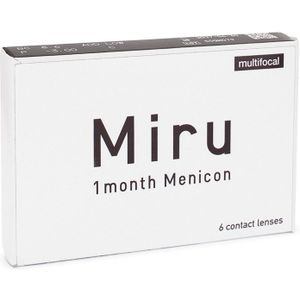 Miru 1 month Multifocal (6 lenzen) - maandlenzen, silicone hydrogel multifocale, Asmofilcon A