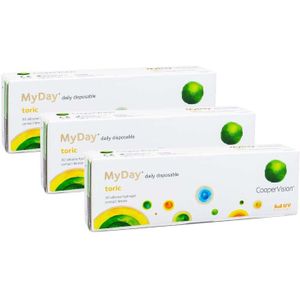 MyDay daily disposable Toric CooperVision (90 lenzen) - daglenzen, torisch sport, Stenfilcon A