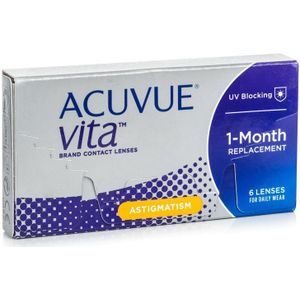 Acuvue Vita for Astigmatism (6 lenzen) - maandlenzen, torisch silicone hydrogel, Senofilcon C