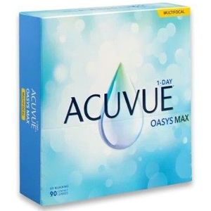 Acuvue Oasys Max 1-Day Multifocal (90 lenzen) - daglenzen, silicone hydrogel bifocale sport, Senofilcon A
