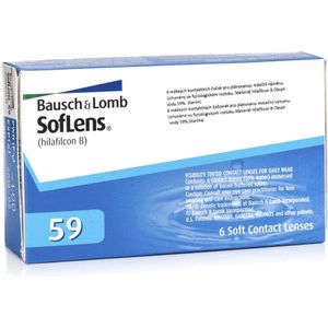 -6.00 - SofLens® 59 - 6 pack - Maandlenzen - BC 8.60 - Contactlenzen