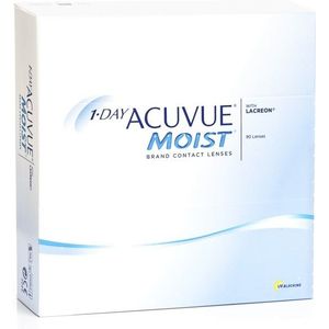 1-Day Acuvue Moist (90 lenzen) - daglenzen, sferische en asferische sport, Etafilcon A