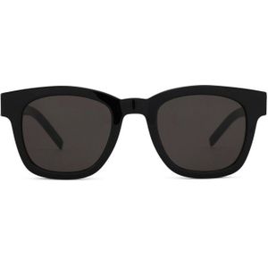 Saint Laurent SL M124 001 49 - vierkant zonnebrillen, vrouwen, zwart