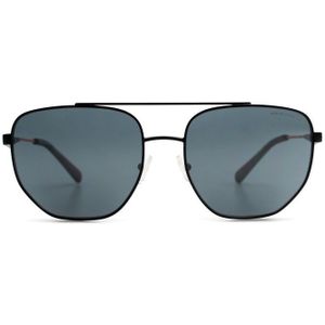 Armani Exchange 0Ax2033S 60636G 59 - vierkant zonnebrillen, mannen, zwart, spiegelend