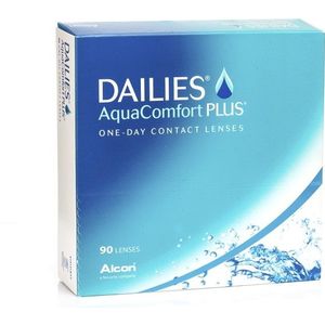 Dailies AquaComfort Plus (90 lenzen) - daglenzen, sferische en asferische sport, Nelfilcon A