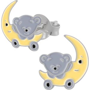 Zilveren oorstekers, koala met maanauto