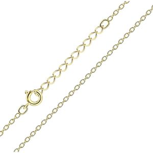 Gold plated basic ketting, schakels (cable chain)