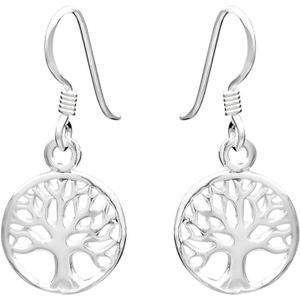 Zilveren oorhangers, tree of life