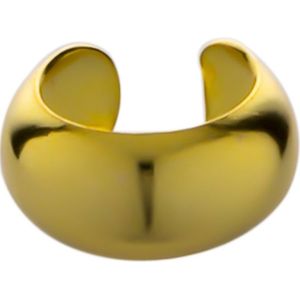 Gold plated ear cuff, gladde band