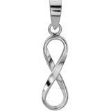 Zilveren hanger, infinity teken