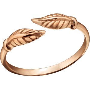 Rose gold plated teenring, blad