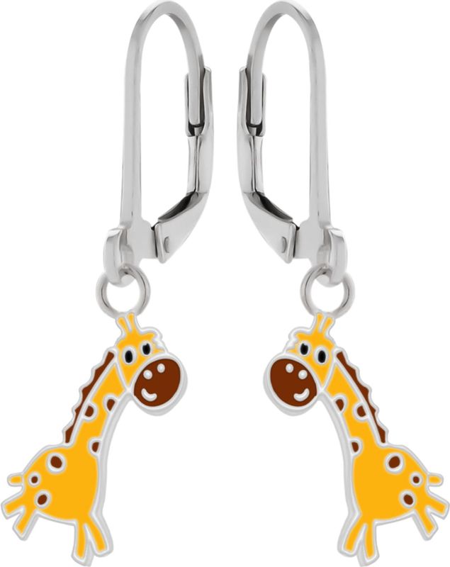 Zilveren oorhangers, giraf
